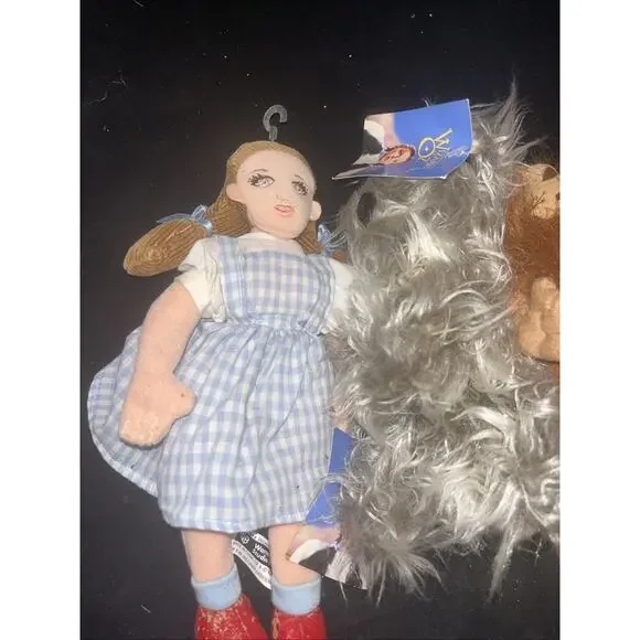 Warner Bros Wizard of Oz Beanies - Set Of 5 Dorothy, Toto, Scarecrow, Lion, Tin - Picture 2 of 10